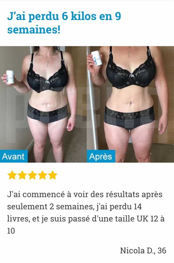 Perte de poids en 2 mois et une semaine